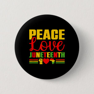 Juneteenth 1865 Shirt Women Freedom Black History Button