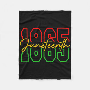 Juneteenth 1865 Shirts Women Men June 19th 1865 Fr Fleece Blanket