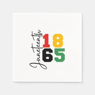 Juneteenth 1865 The Real Independence Day Napkins
