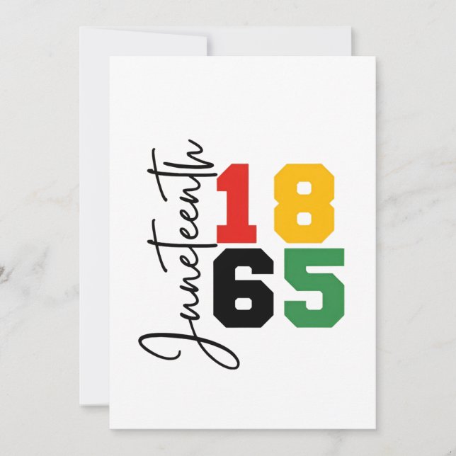 Juneteenth 1865 The Real Independence Day Save The Date (Front)