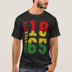 Juneteenth 1865 Vintage Emancipation Melanin Black T-Shirt