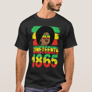 Juneteenth 1865 Vintage Juneteenth Freedom Day Afr T-Shirt