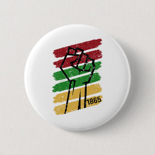 Juneteenth 1865 Vintage Men Women Boys Girls Kids Button