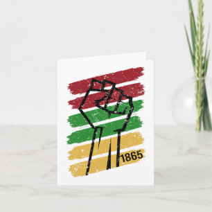 Juneteenth 1865 Vintage Men Women Boys Girls Kids Card