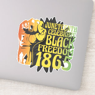 Juneteenth (19.6.1865) Black Freedom Day Sunflower Sticker