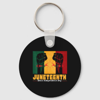 Juneteenth 19th 1865 Black Independence Day Keychain