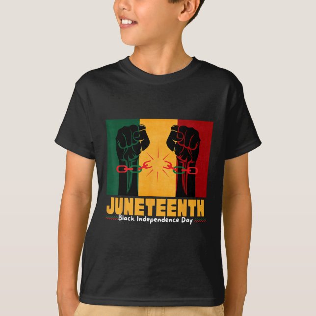 Juneteenth 19th 1865 Black Independence Day  T-Shirt (Front)
