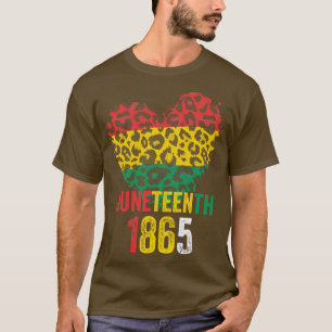 Juneteenth 19th Black African American Proud 1865 T-Shirt