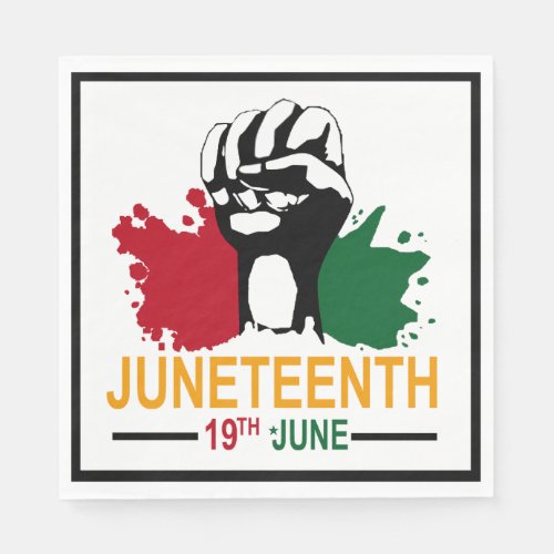 Juneteenth 19th Juneteenth Napkins