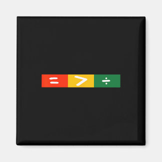 Juneteenth 2025 Equality Greater Than Division Tee Magnet