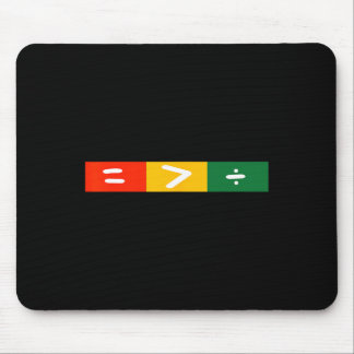 Juneteenth 2025 Equality Greater Than Division Tee Mouse Pad