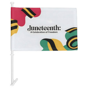 Juneteenth: A Celebration of Freedom Design Car Flag