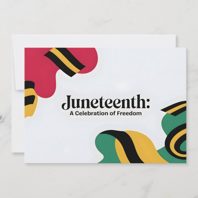 Juneteenth: A Celebration of Freedom Design Save The Date (Front)