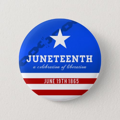 Juneteenth a Celebration of Liberation Button
