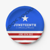 Juneteenth a Celebration of Liberation Paper Plates