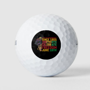 Juneteenth A Day Of Remembrance Black Freedom Golf Balls
