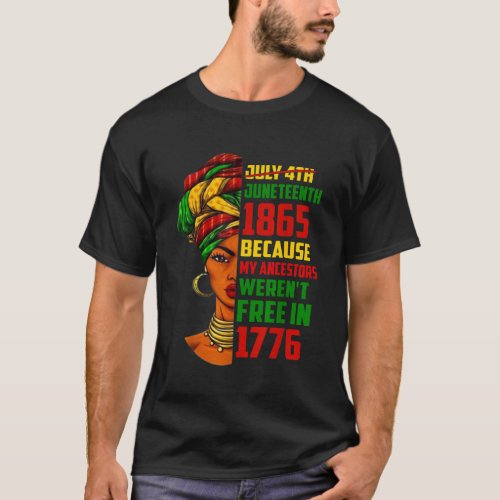 Juneteenth Accentors Afro Black African History Pr T_Shirt