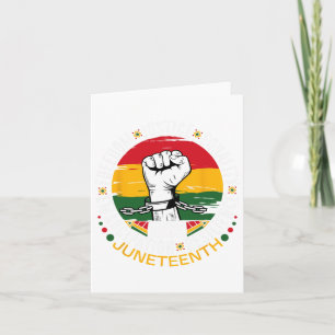 Juneteenth African American Black History 1865 Jun Card