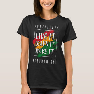 Juneteenth African American Black History  T-Shirt