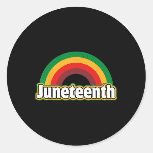 Juneteenth African American Celebrate Juneteenth W Classic Round Sticker