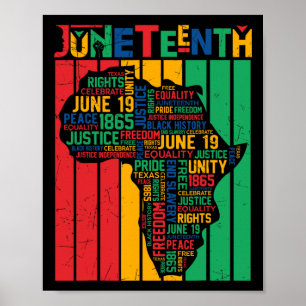Juneteenth African American Freedom Black History Poster