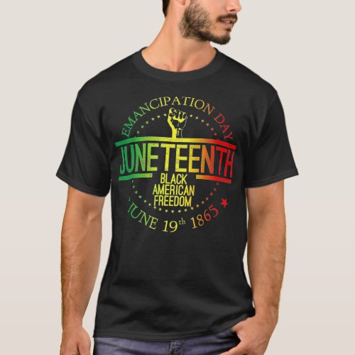 Juneteenth African American Freedom Black History  T_Shirt
