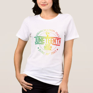 Juneteenth African American Freedom Black History  Tri-Blend Shirt