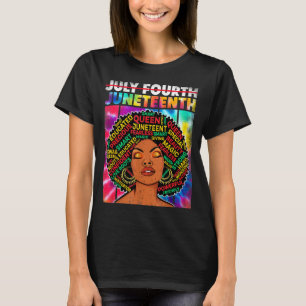 Juneteenth - african american melanin queen black T-Shirt