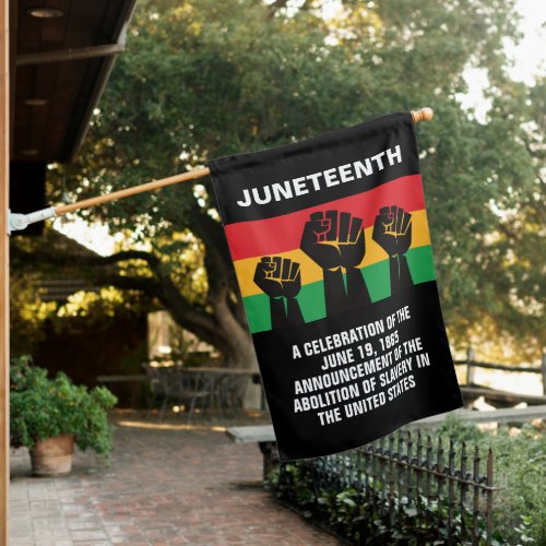 Juneteenth African American pride black freedom House Flag