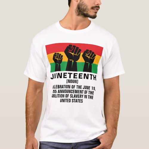 Juneteenth African American pride black freedom T_Shirt