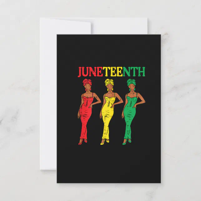 Juneteenth African American Sisters Black History Invitation | Zazzle