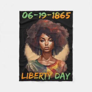 Juneteenth - African American Women Independence D Fleece Blanket
