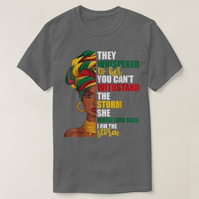 Juneteenth African Pride Ts For Women I'm The Stor T-Shirt (Design Front)
