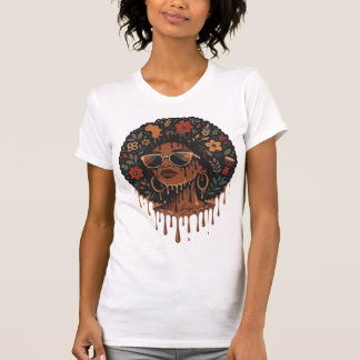 Juneteenth Afro Woman Black History Melanin Queen  T-Shirt