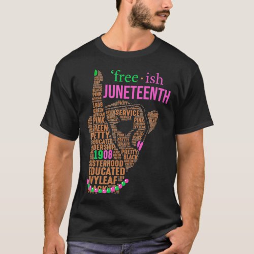 Juneteenth Aka Freeish Since 1865 Independence boa T_Shirt