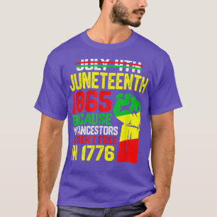 Juneteenth Ancestors Black African American Fist F T-Shirt