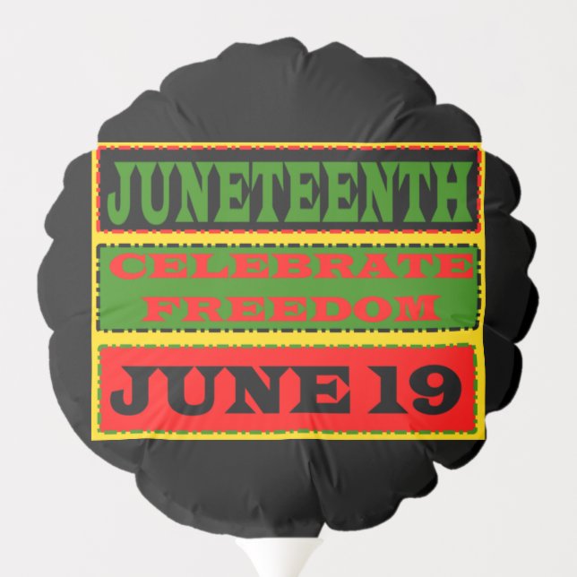 Juneteenth Balloon (Back)
