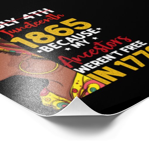 Juneteenth 1865 Long Sleeve Shirt Because My Ancestor Weren't Free In 1776 African American Roots TS02 main image 0