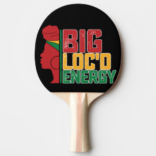 Juneteenth Big Loc'd Energy Black Freedom Ping Pong Paddle