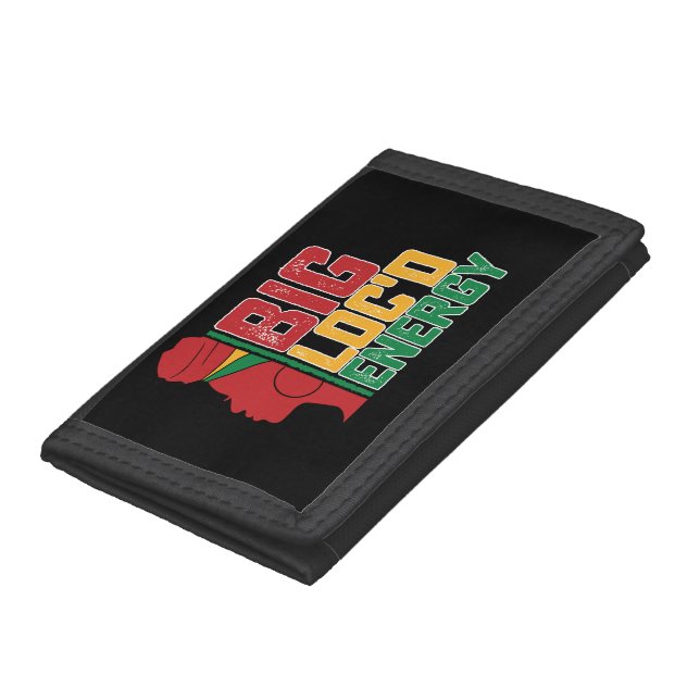 Juneteenth Big Loc'd Energy Black Freedom Trifold Wallet (Bottom)