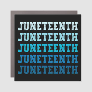 Juneteenth Black American African Celebration Cool Car Magnet