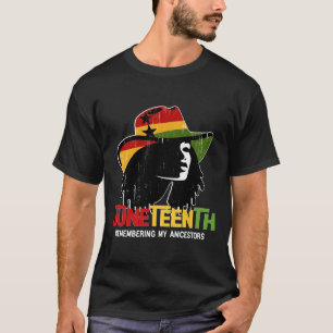 Juneteenth Black Cowgirl 1865 Ancestor Black Freed T-Shirt