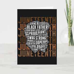 Juneteenth Black Father African Freedom Day Dad Pa Card