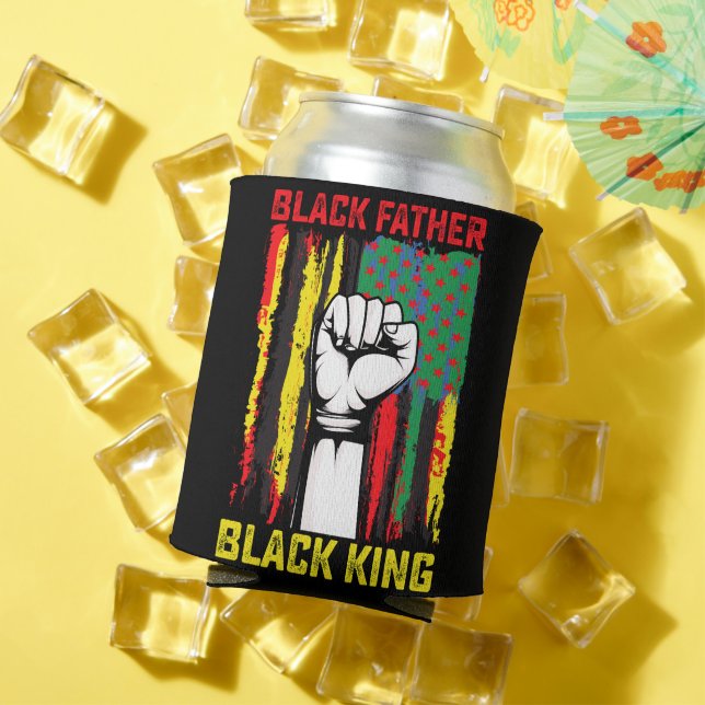 Juneteenth Black Father Day Dad King Celebrating F Can Cooler (In Situ Summer)
