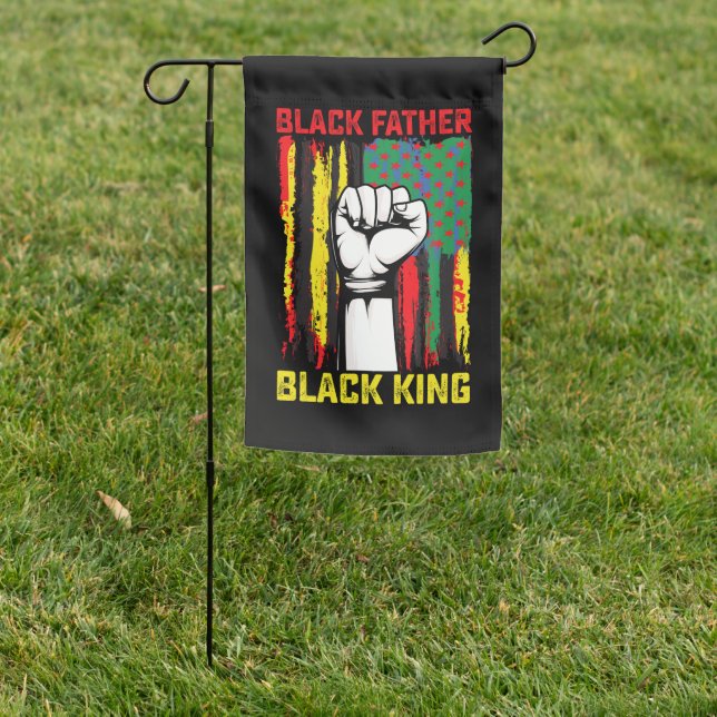Juneteenth Black Father Day Dad King Celebrating F Garden Flag (In SItu)