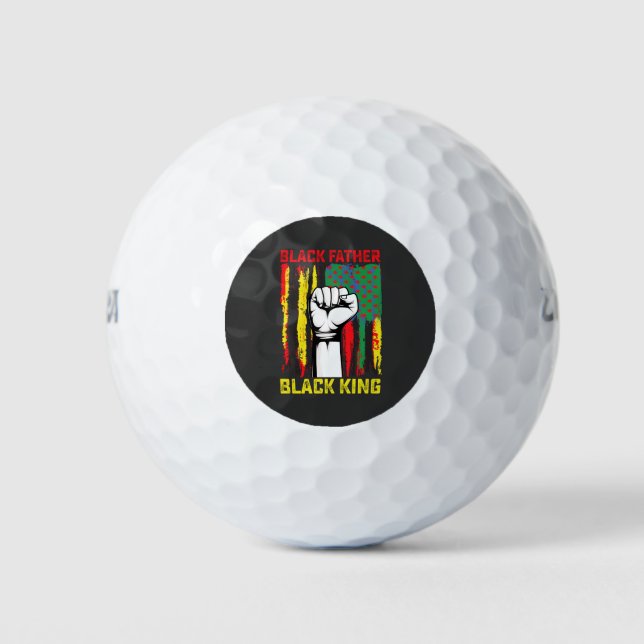 Juneteenth Black Father Day Dad King Celebrating F Golf Balls (Front)