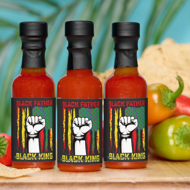 Juneteenth Black Father Day Dad King Celebrating F Hot Sauces (Multi)
