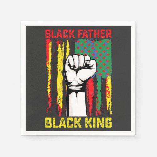Juneteenth Black Father Day Dad King Celebrating F Napkins