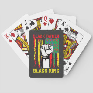Juneteenth Black Father Day Dad King Celebrating F Poker Cards