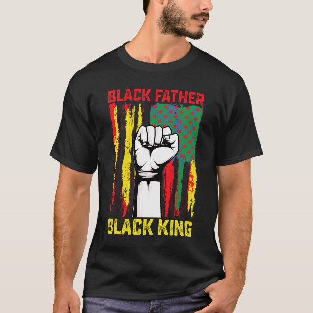 Juneteenth Black Father Day Dad King Celebrating F T-Shirt (Front)